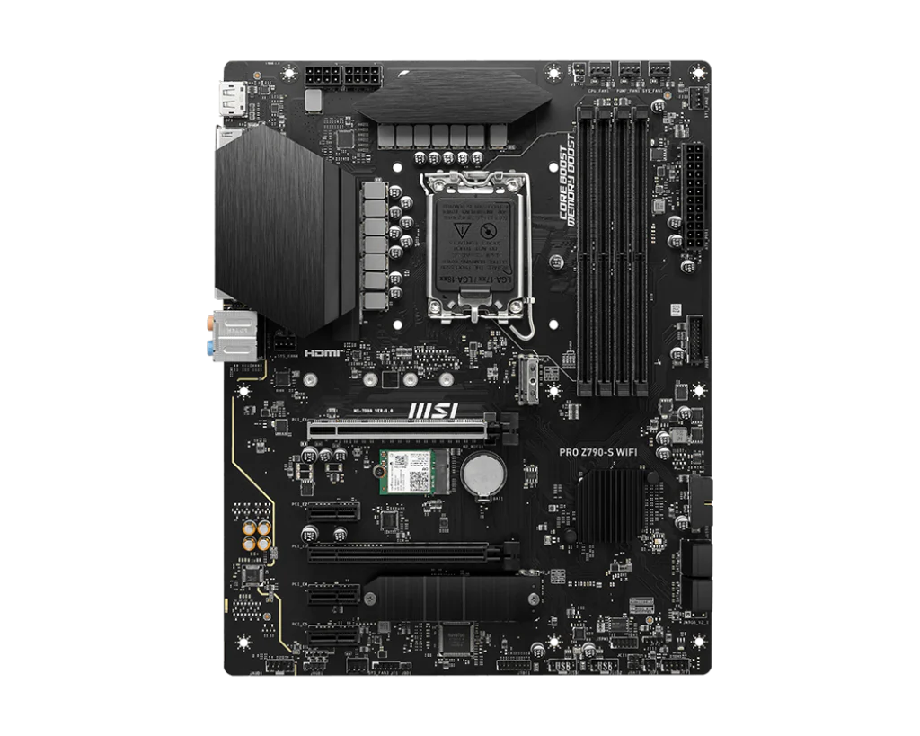 MSI PRO Z790-S WIFI LGA 1700 ATX DDR5 SATA 6Gbps 2.5G LAN with Wi-Fi 6E Motherboard - Image 2